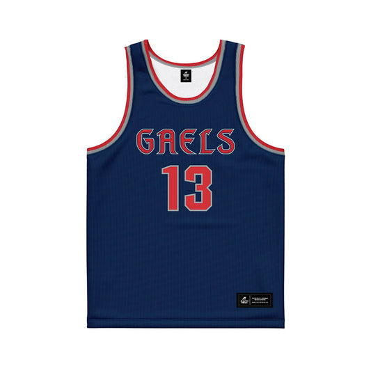 SMC - NCAA Women's Basketball : Malia Latu - Blue Basketball Jersey-0