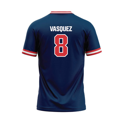 SMC - NCAA Softball : Odhi Vasquez - Blue Baseball Jersey-1