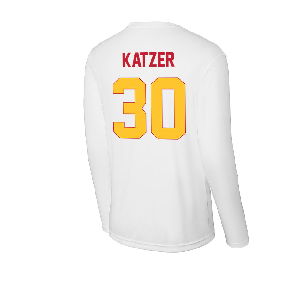 Ferris State - NCAA Football : Kannon Katzer - Activewear Long Sleeve T-Shirt-1