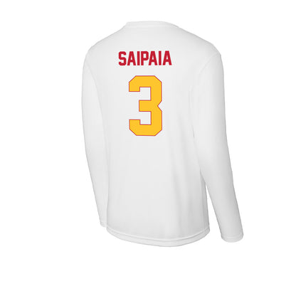 Ferris State - NCAA Football : Blaine Saipaia - Activewear Long Sleeve T-Shirt-1