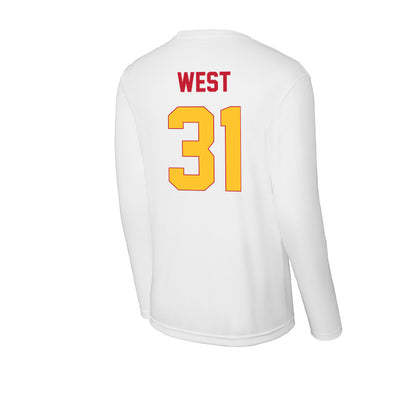 Ferris State - NCAA Men's Ice Hockey : Noah West - Activewear Long Sleeve T-Shirt-1