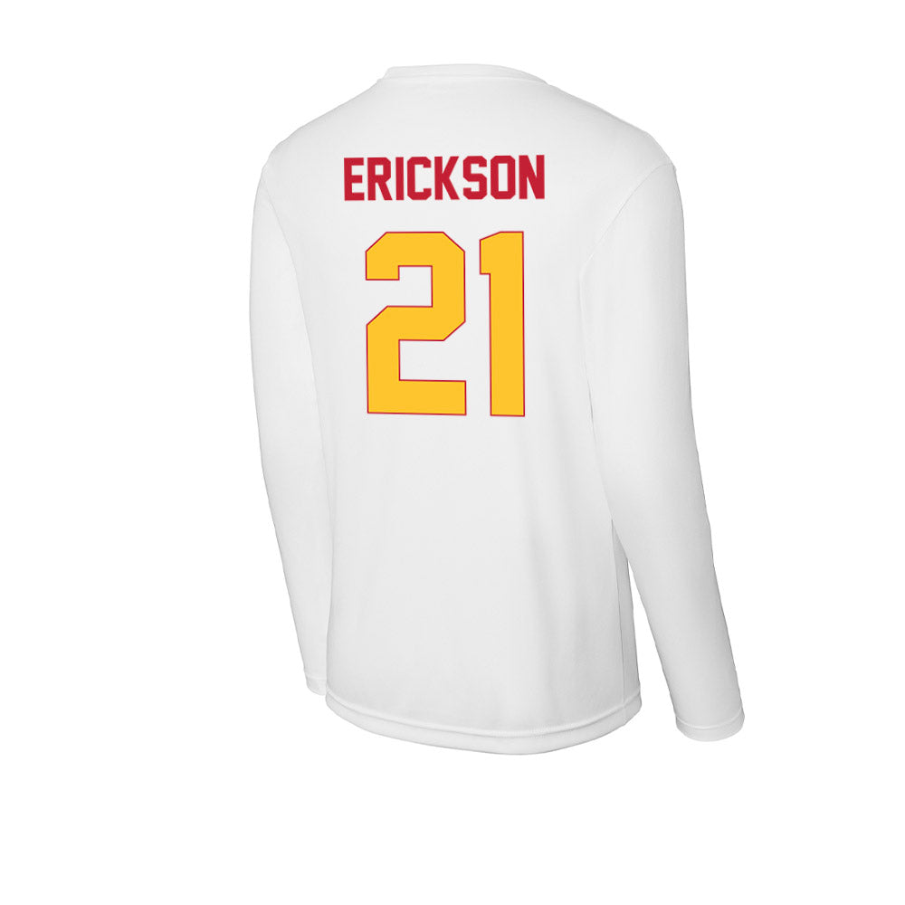 Ferris State - NCAA Men's Basketball : Ethan Erickson - Activewear Long Sleeve T-Shirt-1