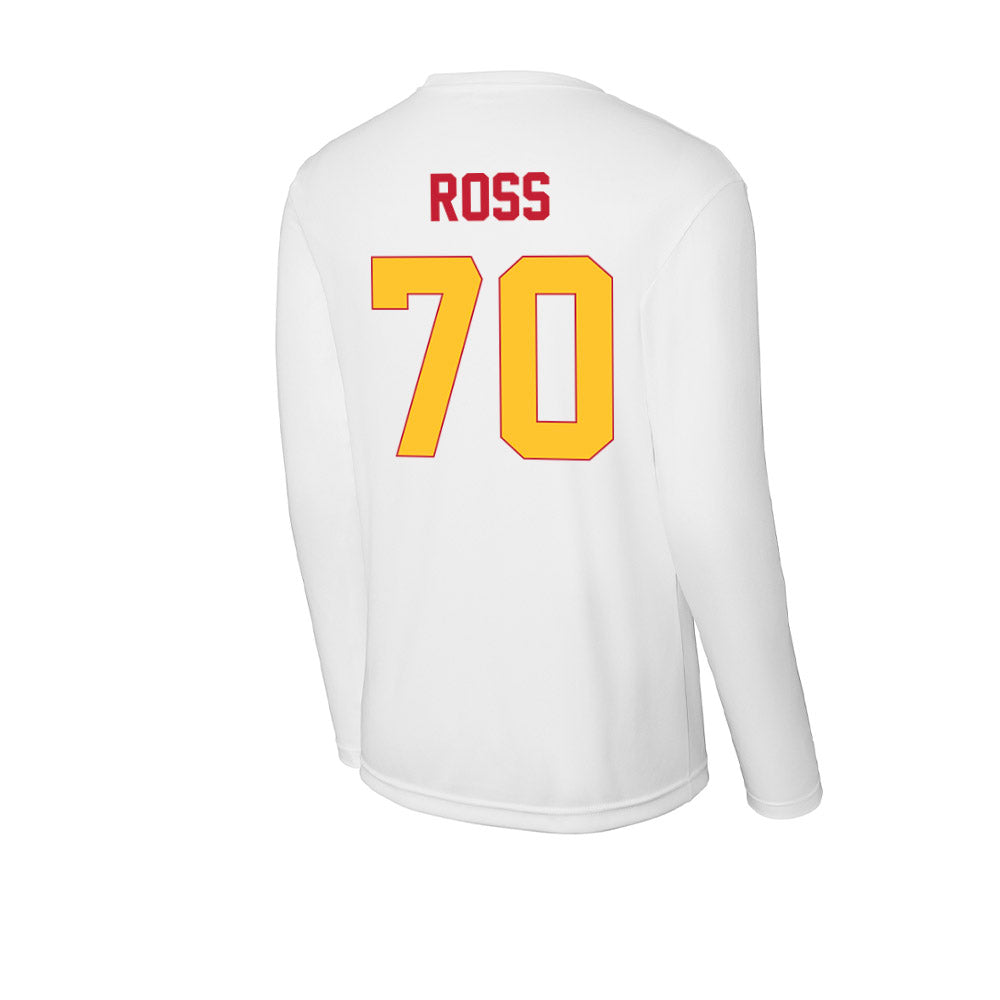 Ferris State - NCAA Football : Ryan Ross - Activewear Long Sleeve T-Shirt-1