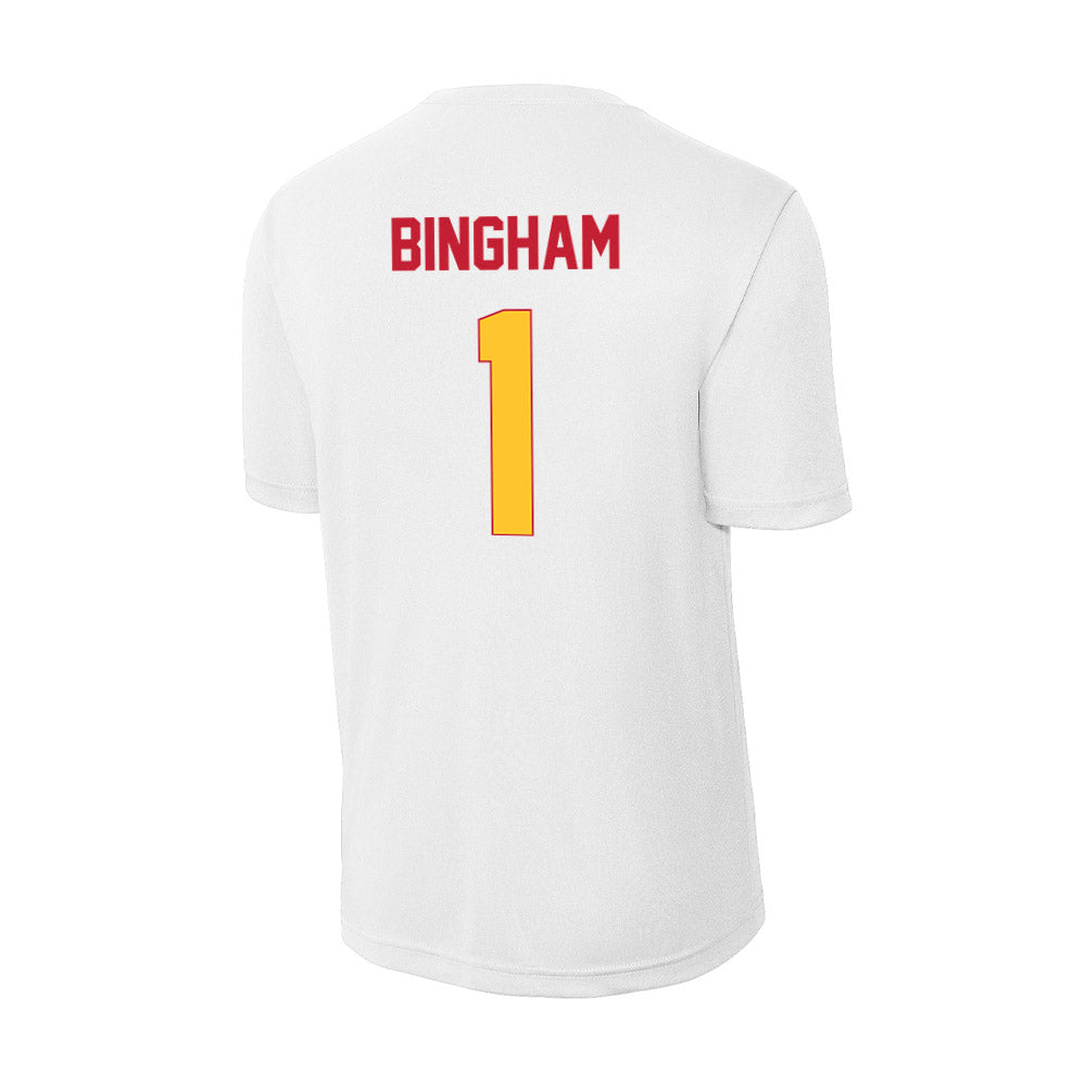 Ferris State - NCAA Men's Basketball : Mykel Bingham - Activewear T-Shirt-1