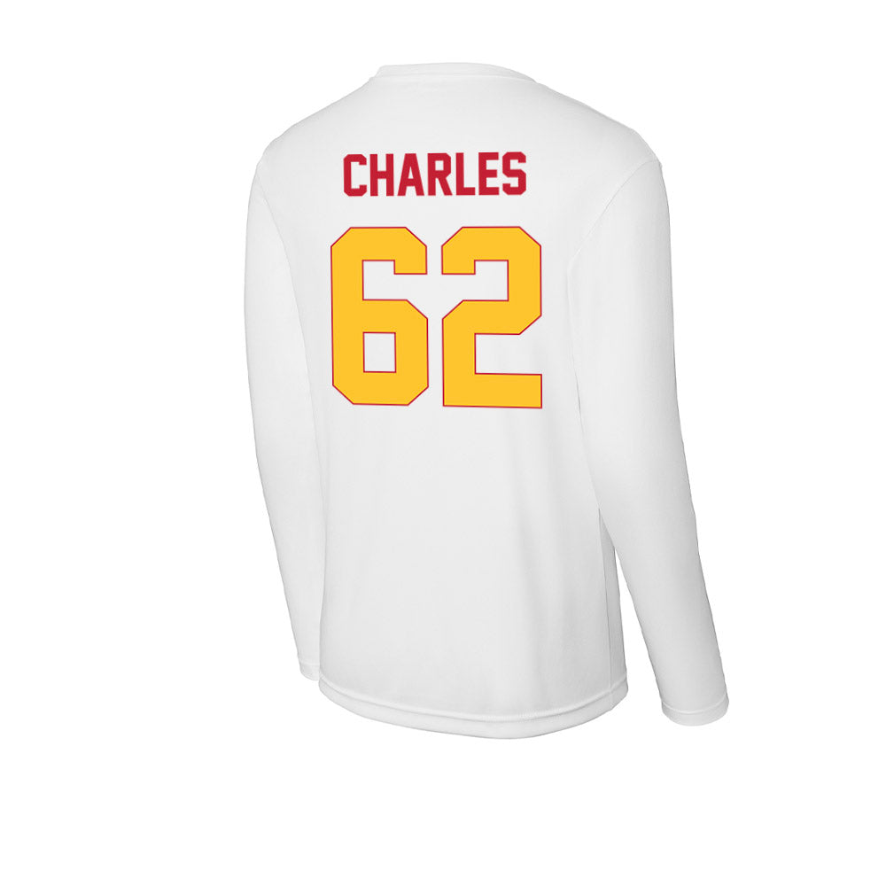 Ferris State - NCAA Football : Martaz Charles - Activewear Long Sleeve T-Shirt-1