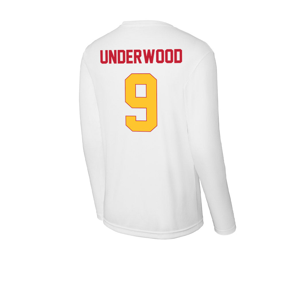 Ferris State - NCAA Football : Cam Underwood - Activewear Long Sleeve T-Shirt-1