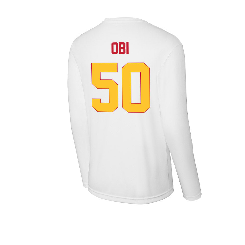 Ferris State - NCAA Football : Chimdindu Obi - Activewear Long Sleeve T-Shirt-1