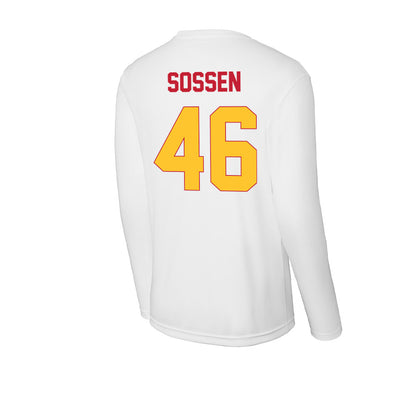 Ferris State - NCAA Football : Ethan Sossen - Activewear Long Sleeve T-Shirt-1