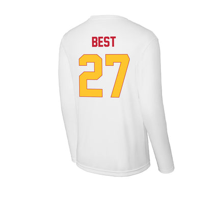 Ferris State - NCAA Men's Ice Hockey : Gavin Best - Activewear Long Sleeve T-Shirt-1