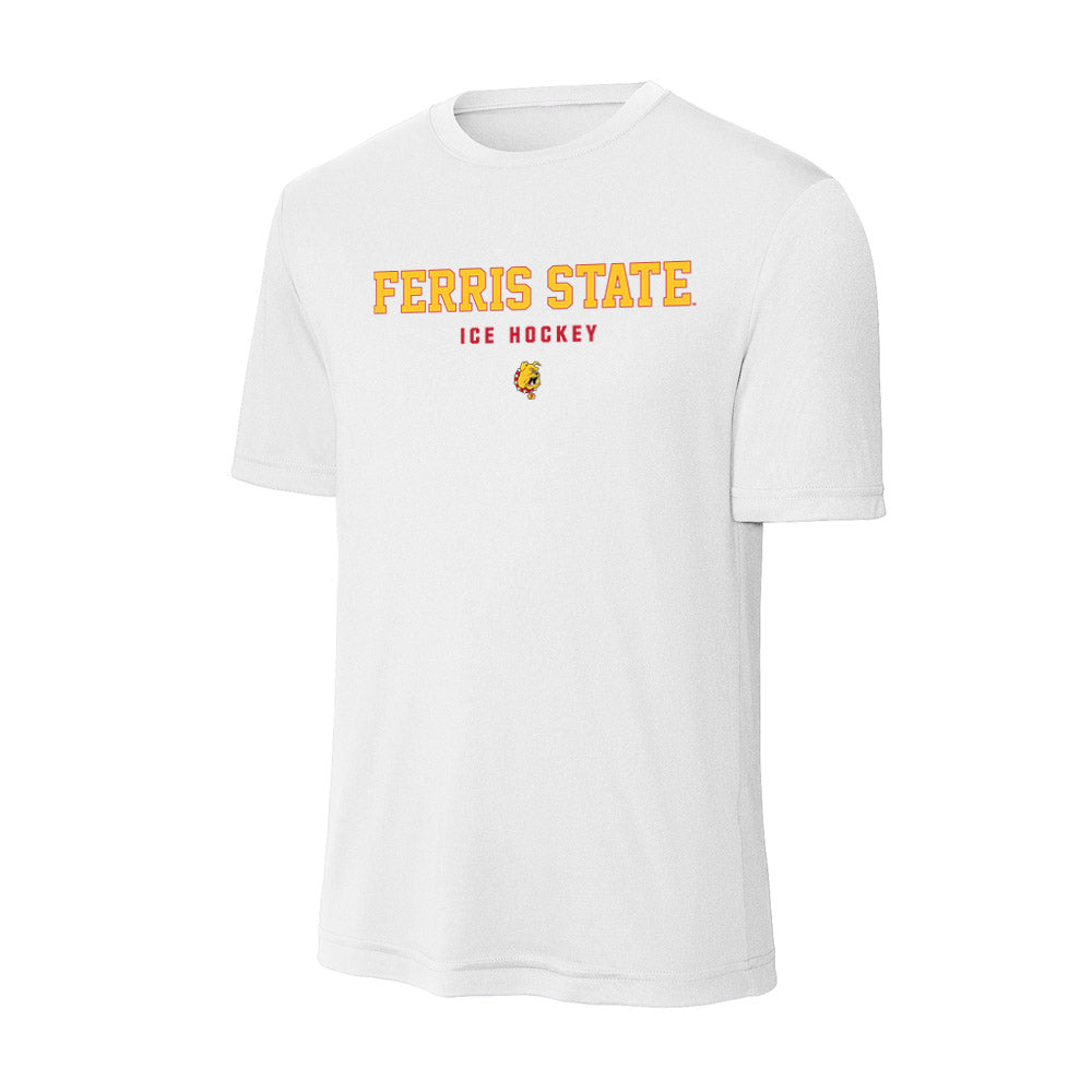 Ferris State - NCAA Men's Ice Hockey : Tyler Schleppe - Activewear T-Shirt-0