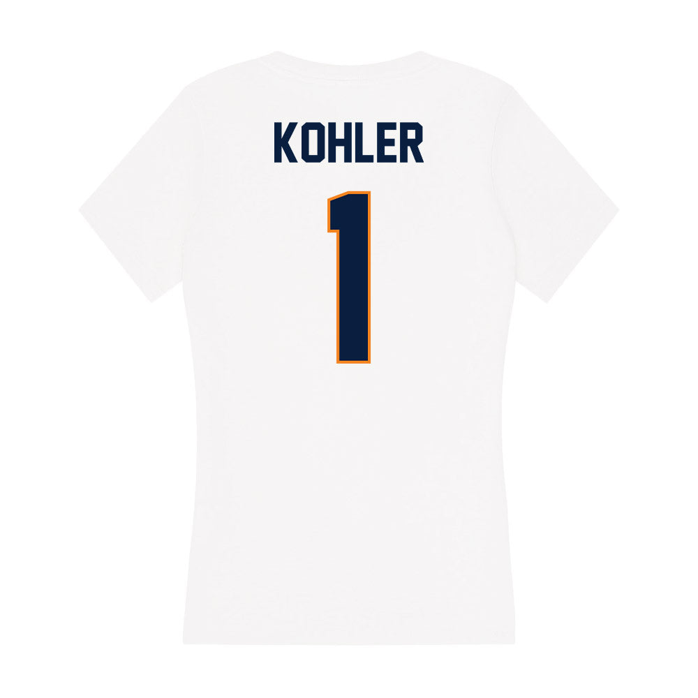 UTEP - NCAA Women's Volleyball : Kalia Kohler - Women's V-Neck T-Shirt-1
