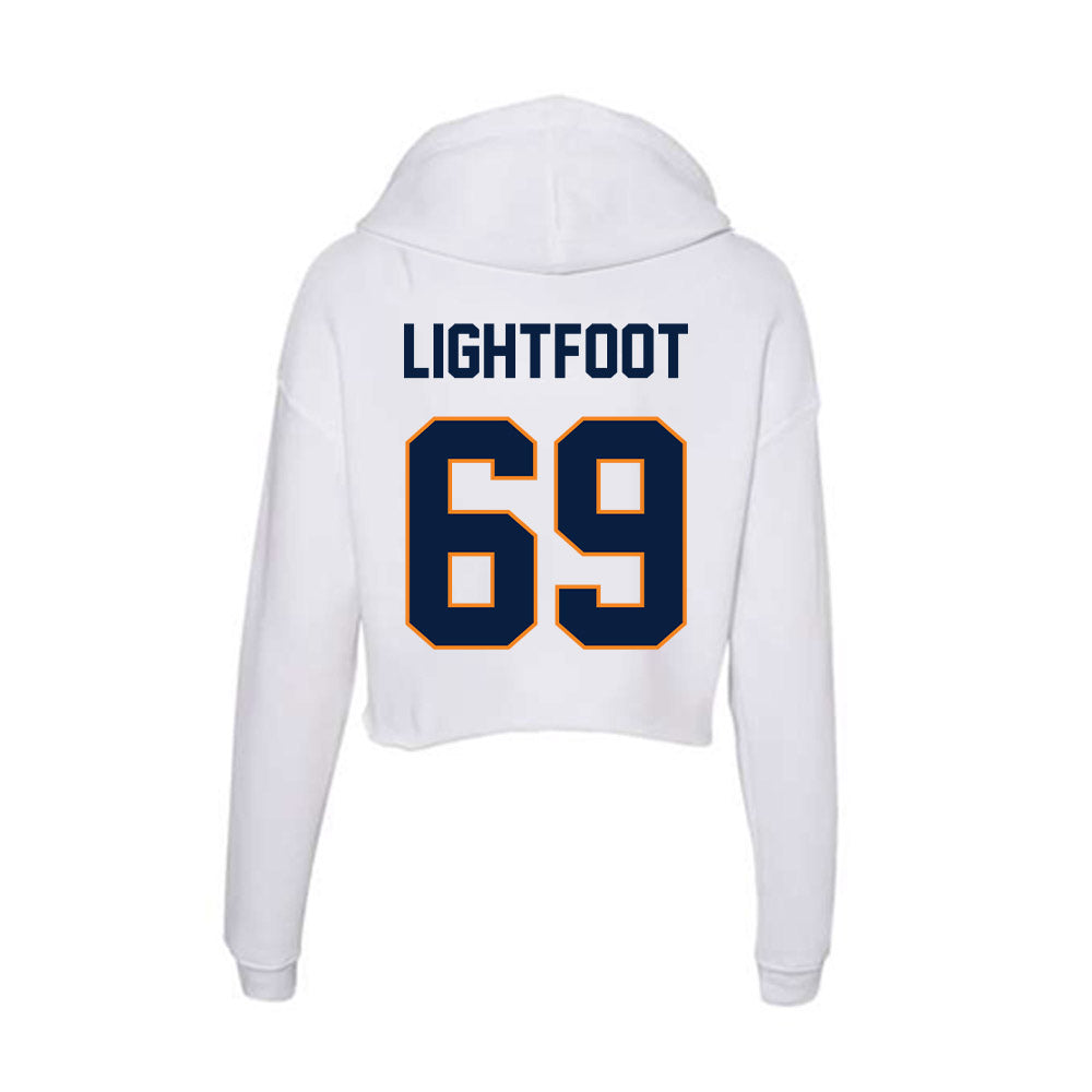 UTEP - NCAA Football : Joey Lightfoot - Women's Crop Fleece Hoodie-1