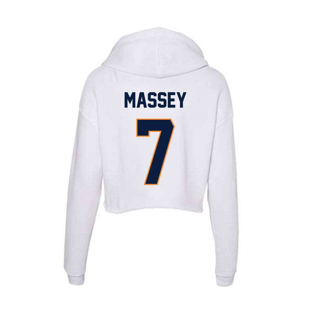 UTEP - NCAA Women's Volleyball : Alexis Massey - Women's Crop Fleece Hoodie-1