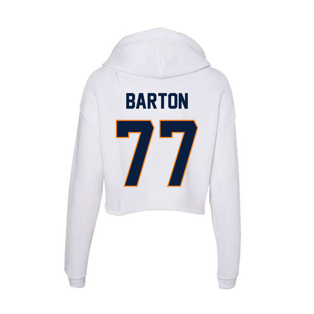 UTEP - NCAA Football : Andre Barton - Women's Crop Fleece Hoodie-1