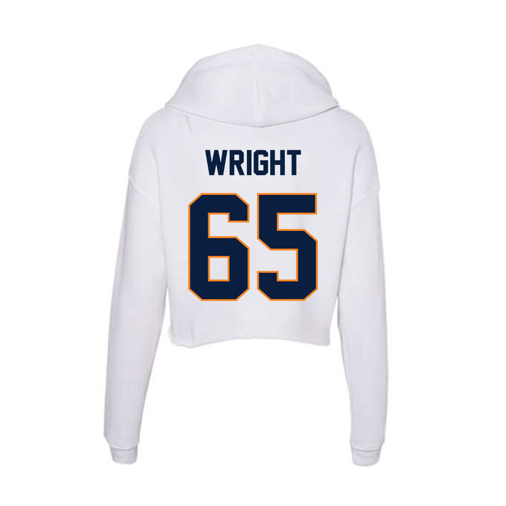 UTEP - NCAA Football : Isaiah Wright - Women's Crop Fleece Hoodie-1