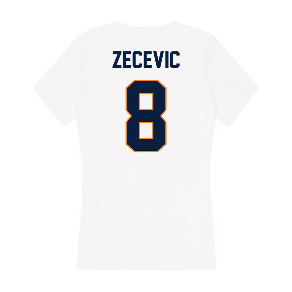 UTEP - NCAA Women's Basketball : Dunja Zecevic - Women's V-Neck T-Shirt-1