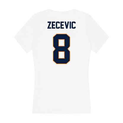 UTEP - NCAA Women's Basketball : Dunja Zecevic - Women's V-Neck T-Shirt-1