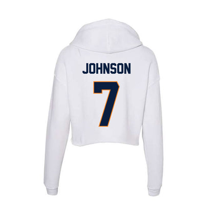 UTEP - NCAA Football : Kadarion Johnson - Women's Crop Fleece Hoodie-1