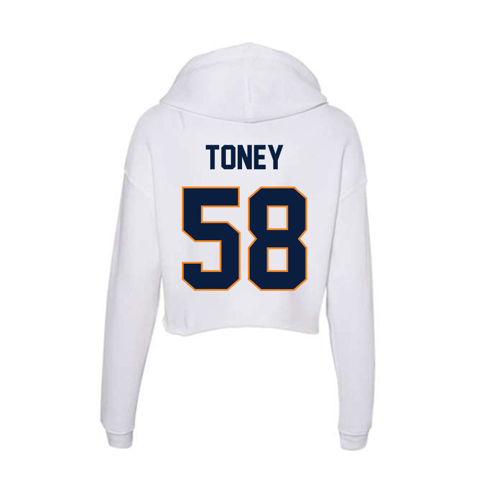 UTEP - NCAA Football : Jaquan Toney - Women's Crop Fleece Hoodie-1