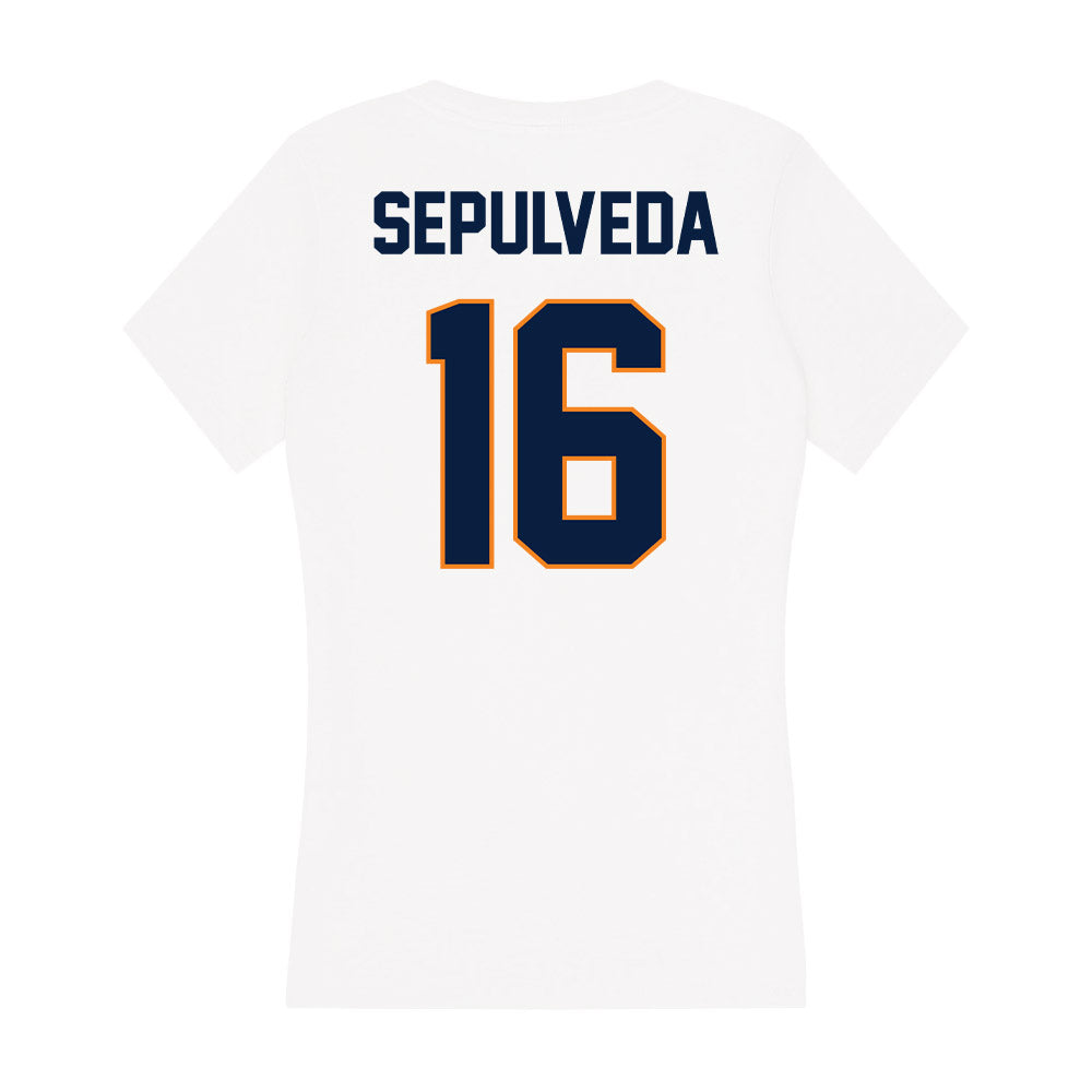 UTEP - NCAA Softball : Christalynne Sepulveda - Women's V-Neck T-Shirt-1