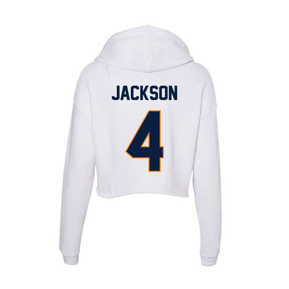 UTEP - NCAA Football : Jevon Jackson - Women's Crop Fleece Hoodie-1