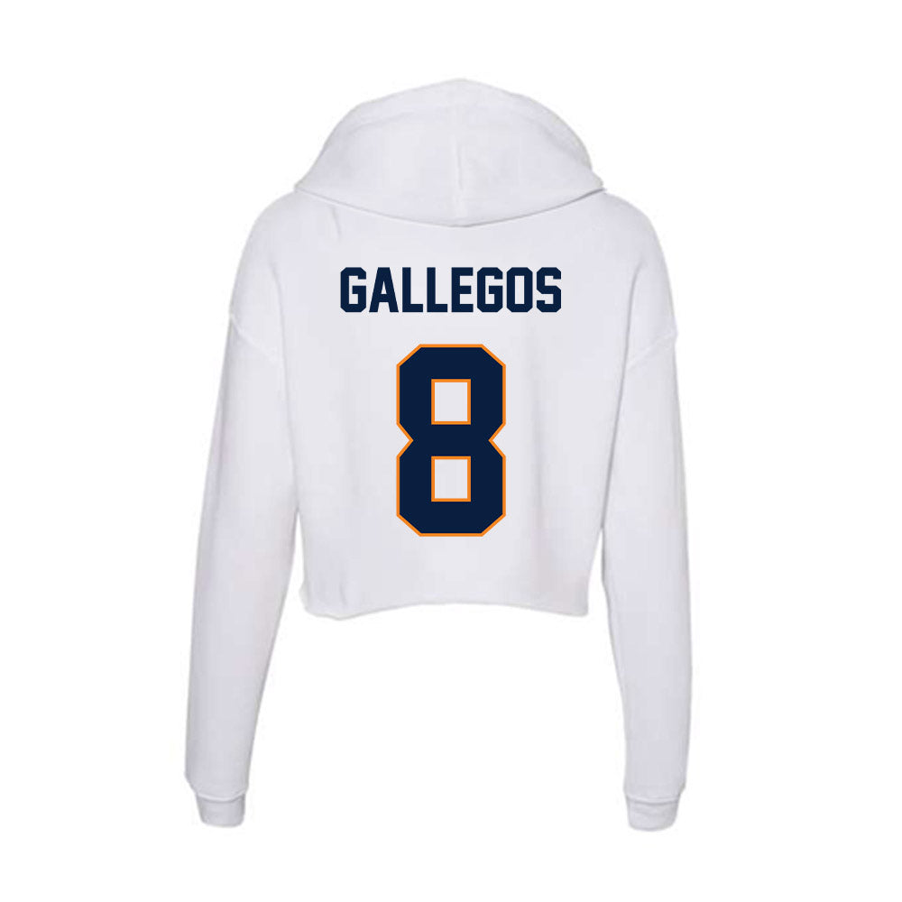 UTEP - NCAA Softball : Audrey Gallegos - Women's Crop Fleece Hoodie-1