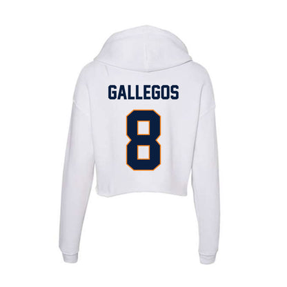 UTEP - NCAA Softball : Audrey Gallegos - Women's Crop Fleece Hoodie-1