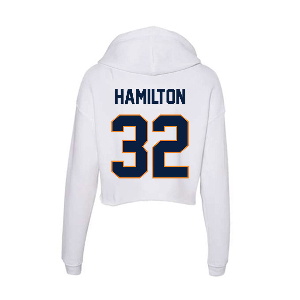 UTEP - NCAA Men's Basketball : Derick Hamilton - Women's Crop Fleece Hoodie-1