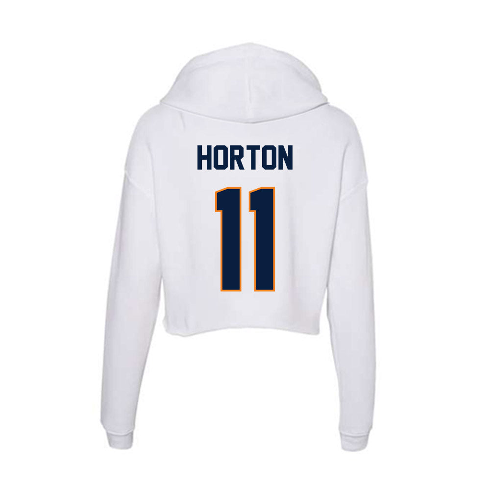 UTEP - NCAA Men's Basketball : Trey Horton - Women's Crop Fleece Hoodie-1