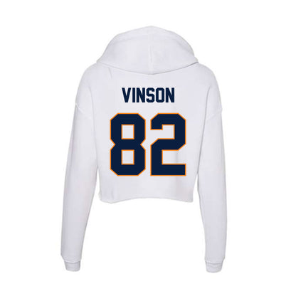 UTEP - NCAA Football : Marcus Vinson - Women's Crop Fleece Hoodie-1