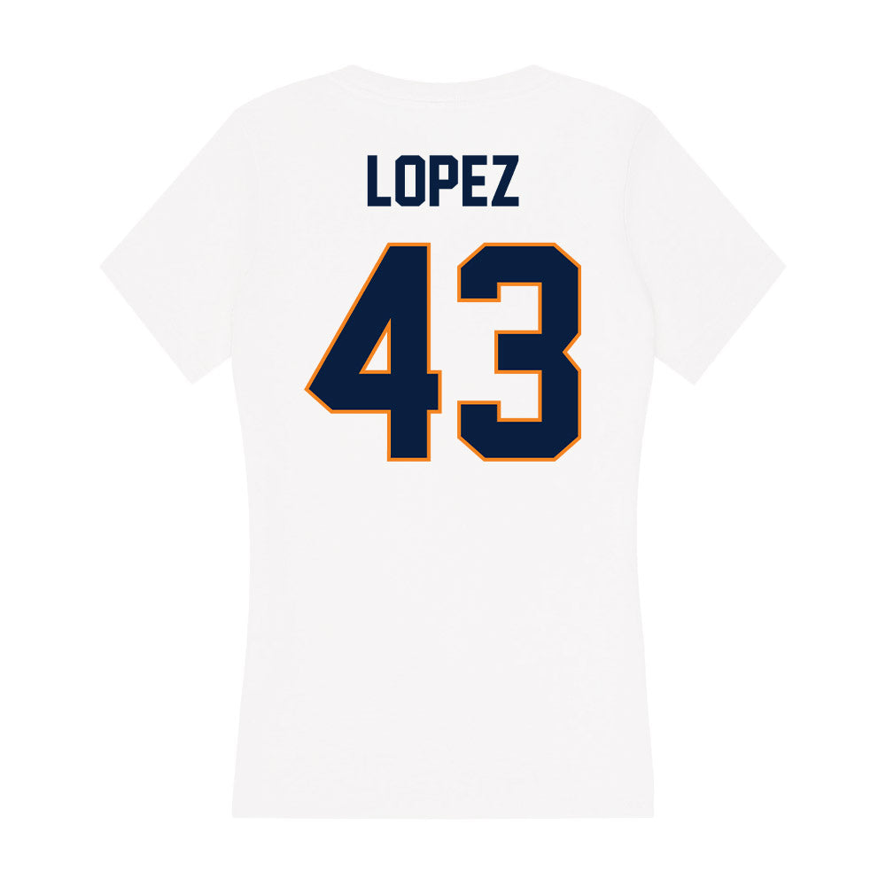 UTEP - NCAA Football : Julian Lopez - Women's V-Neck T-Shirt-1