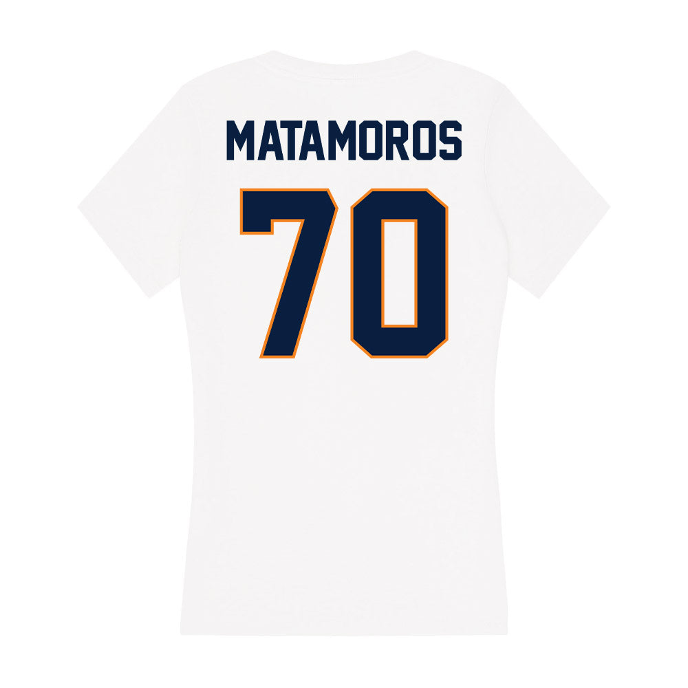 UTEP - NCAA Football : Luka Matamoros - Women's V-Neck T-Shirt-1