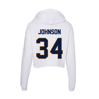 UTEP - NCAA Football : Xavier Johnson - Women's Crop Fleece Hoodie-1