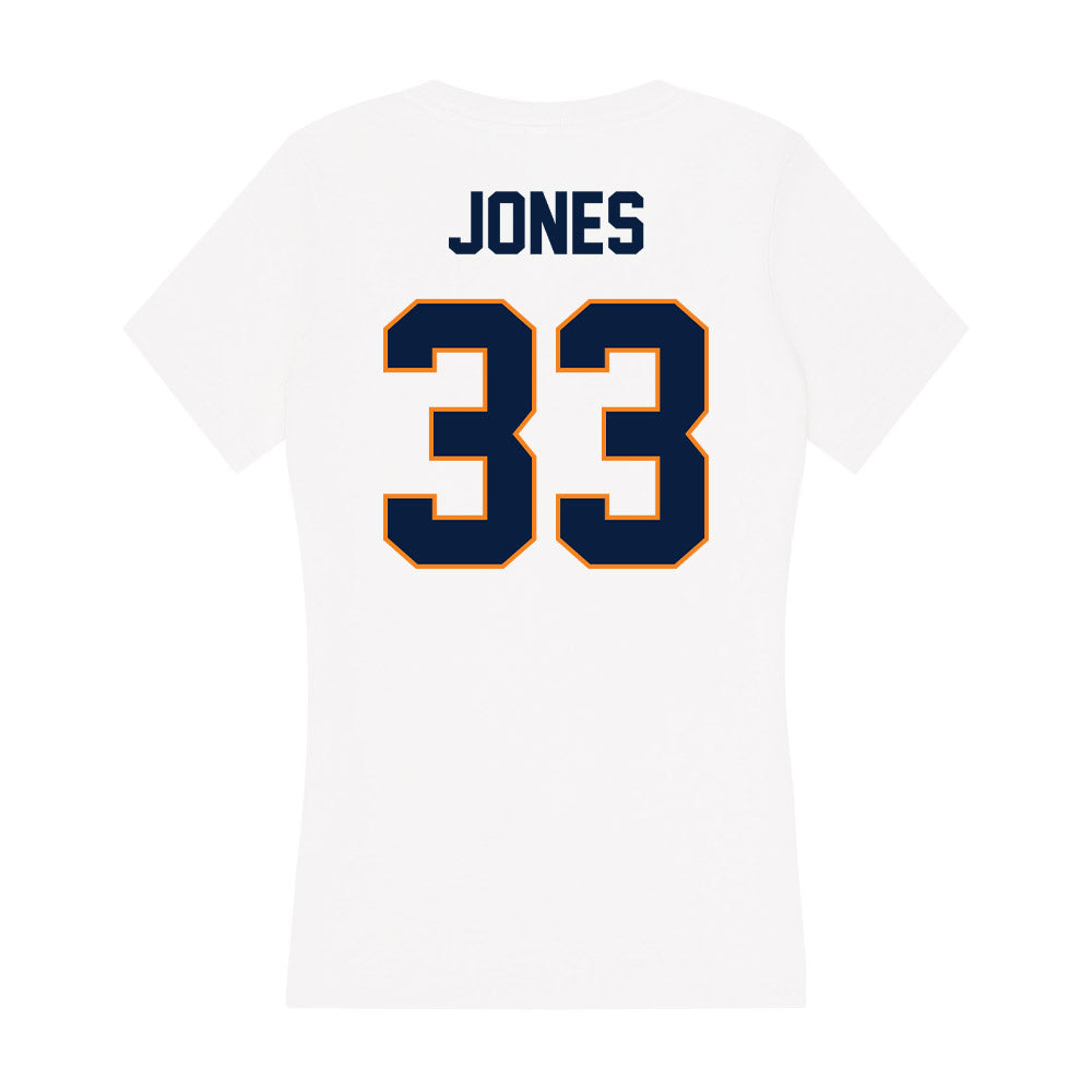 UTEP - NCAA Men's Basketball : Elijah Jones - Women's V-Neck T-Shirt-1