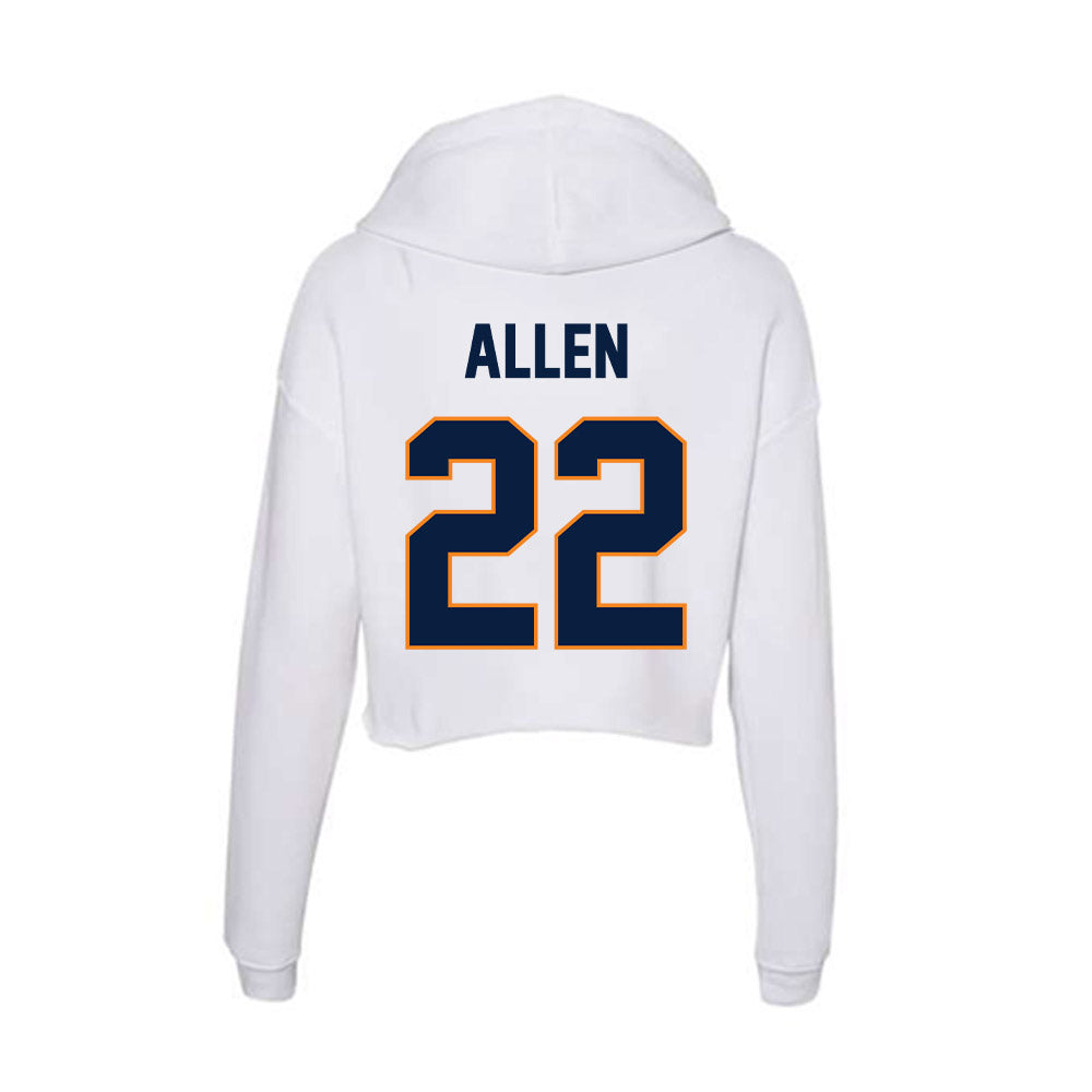 UTEP - NCAA Football : Josiah Allen - Women's Crop Fleece Hoodie-1