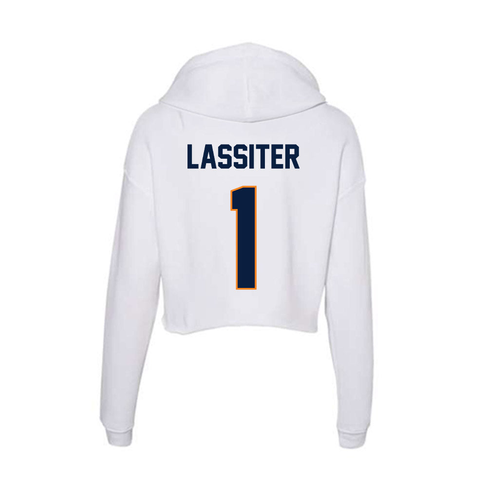 UTEP - NCAA Softball : Paige Lassiter - Women's Crop Fleece Hoodie-1