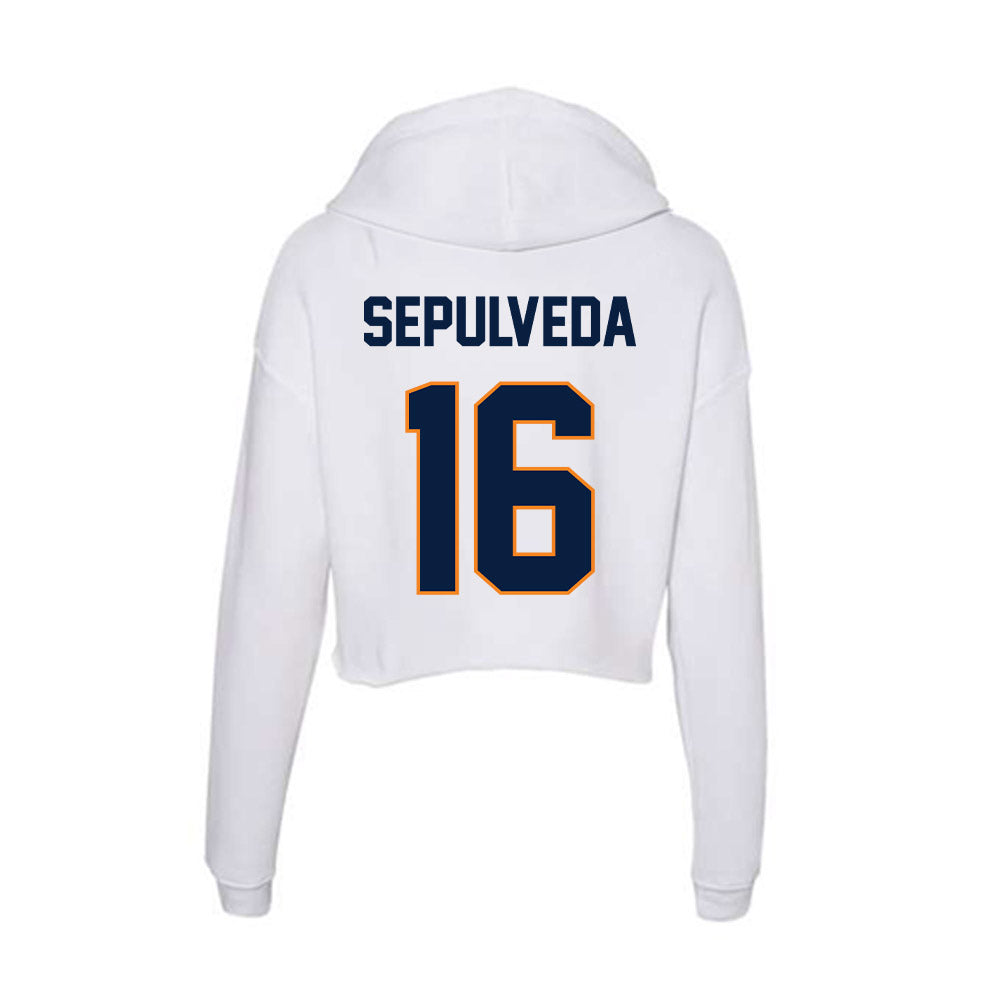 UTEP - NCAA Softball : Christalynne Sepulveda - Women's Crop Fleece Hoodie-1