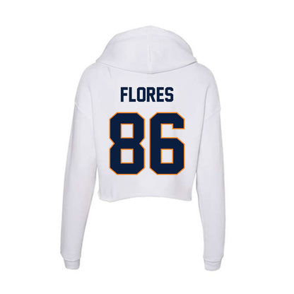 UTEP - NCAA Football : Lucas Flores - Women's Crop Fleece Hoodie-1