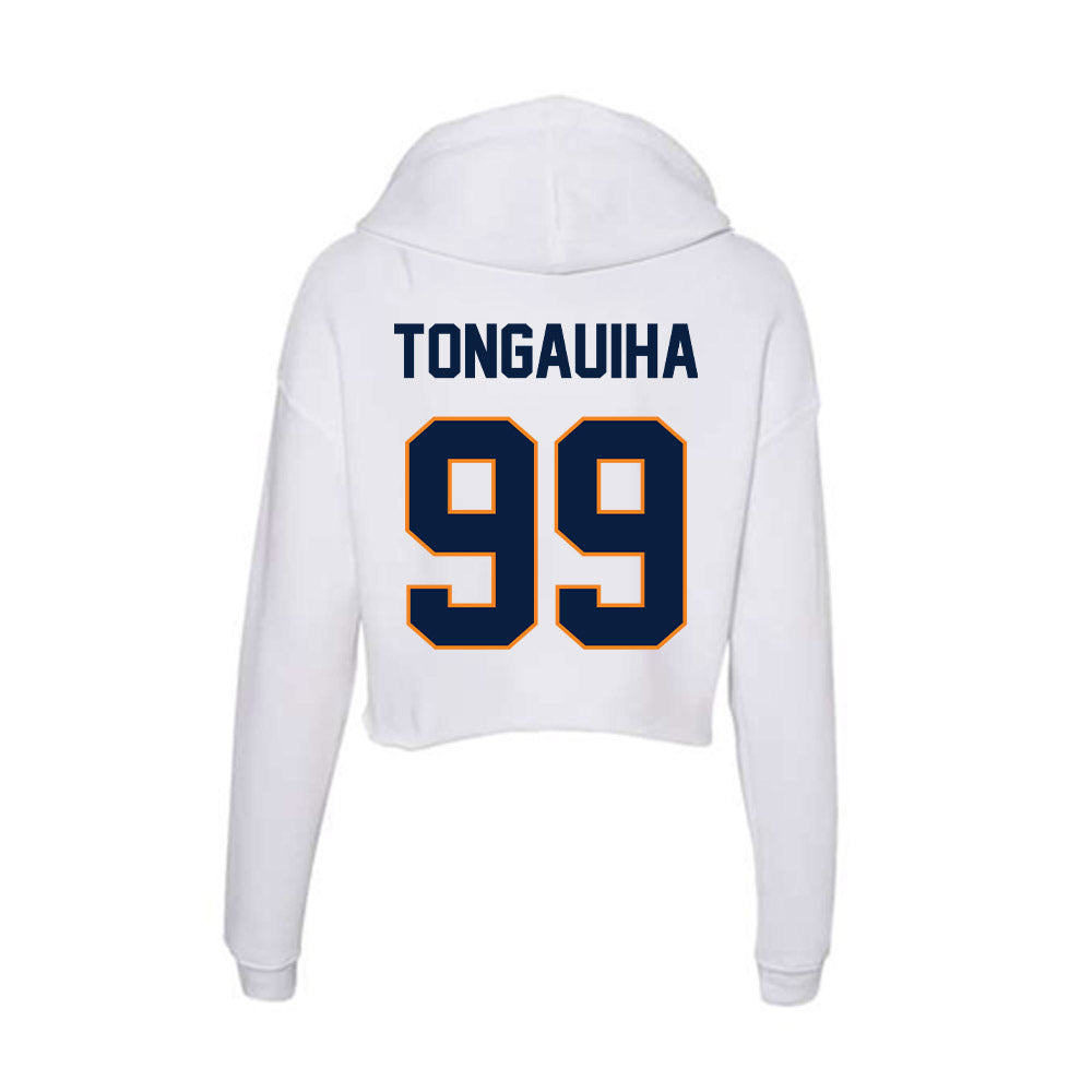 UTEP - NCAA Football : Sione Tongauiha - Women's Crop Fleece Hoodie-1