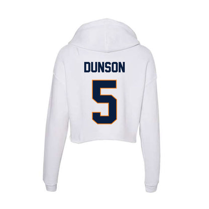 UTEP - NCAA Football : Tray Dunson - Women's Crop Fleece Hoodie-1