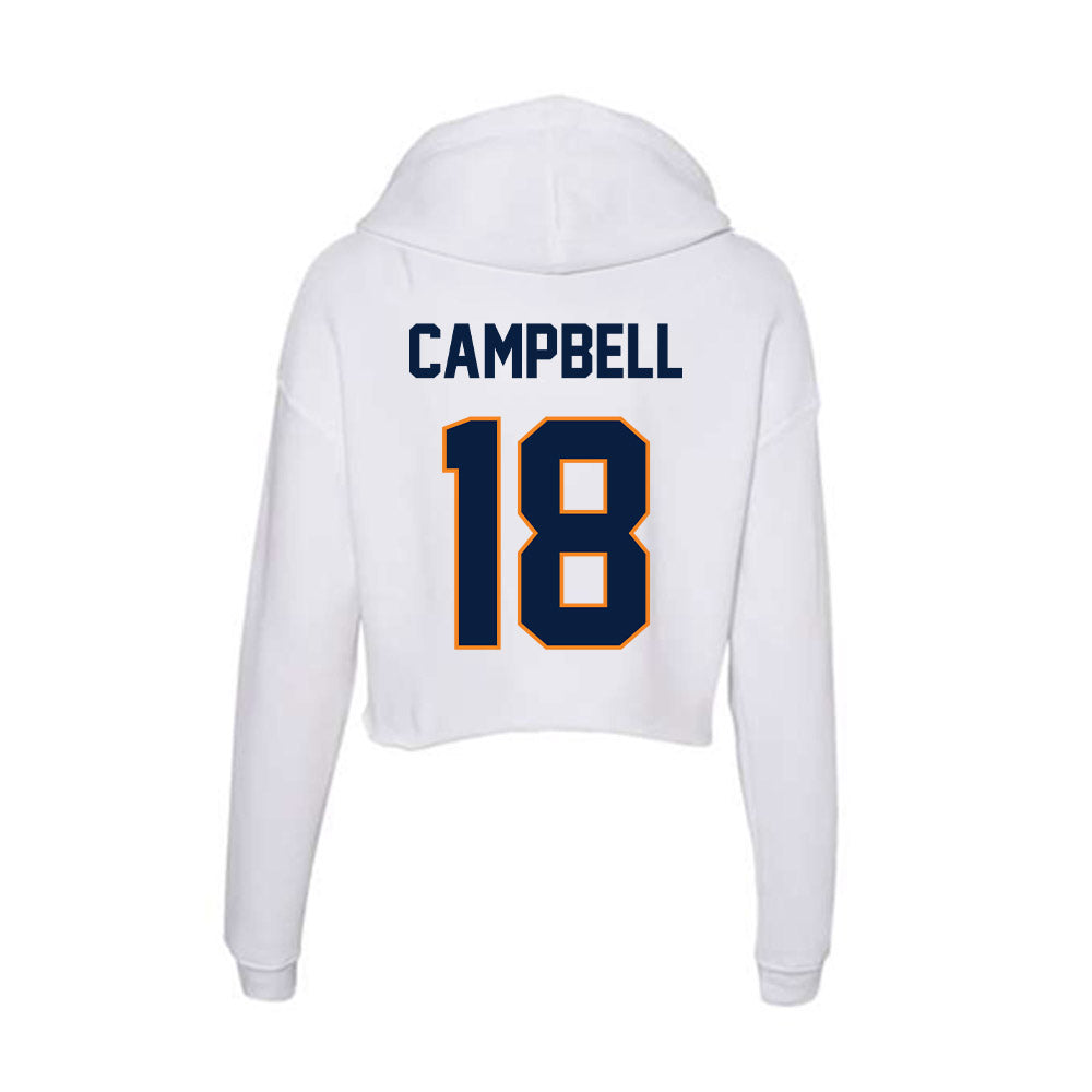 UTEP - NCAA Football : Rafeald Campbell - Women's Crop Fleece Hoodie-1