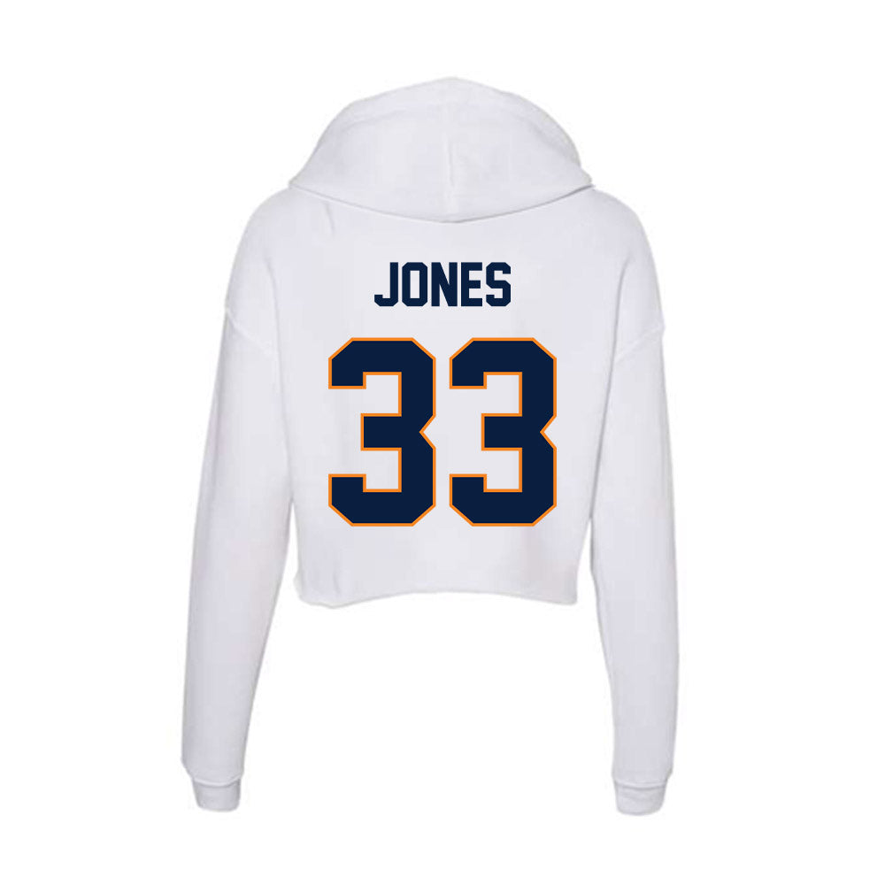 UTEP - NCAA Men's Basketball : Elijah Jones - Women's Crop Fleece Hoodie-1