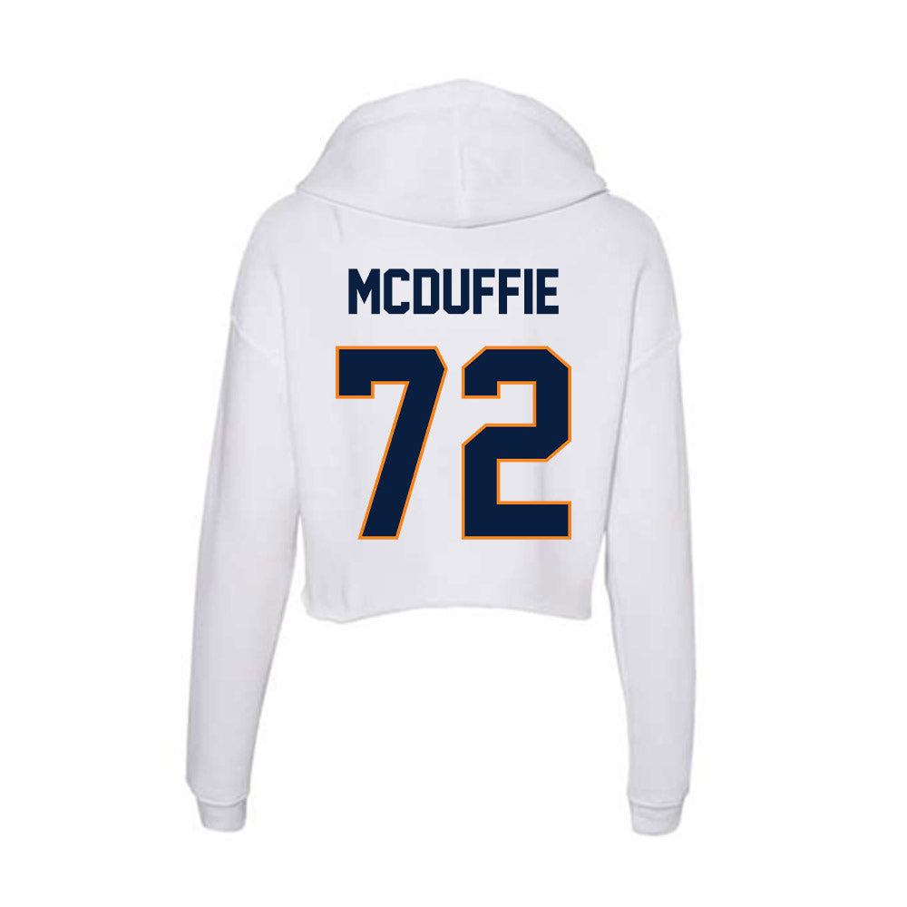 UTEP - NCAA Football : Tyrone McDuffie - Women's Crop Fleece Hoodie-1