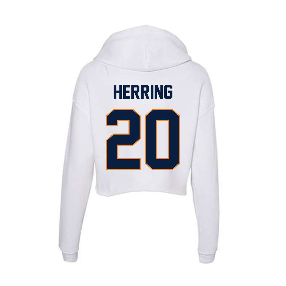 UTEP - NCAA Football : Kam Herring - Women's Crop Fleece Hoodie-1