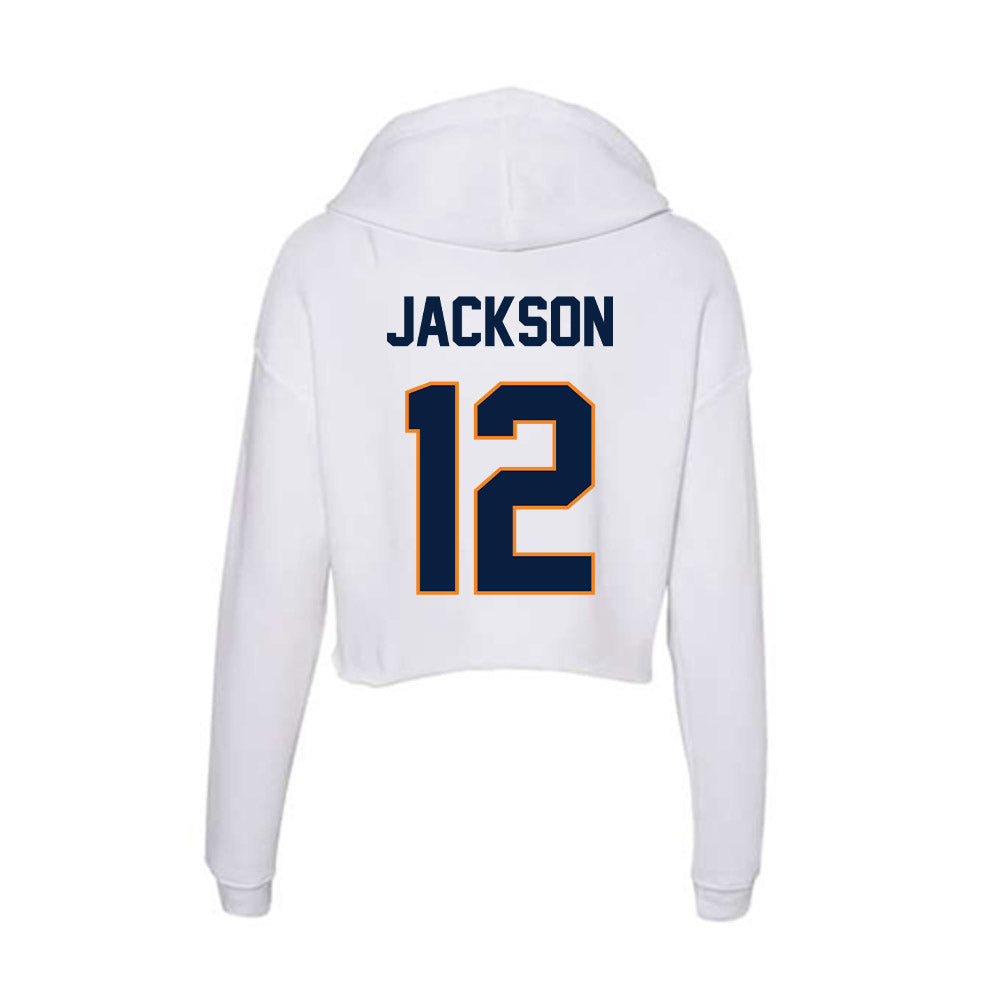 UTEP - Men's Basketball Legends : Stefon Jackson - Women's Crop Fleece Hoodie-1