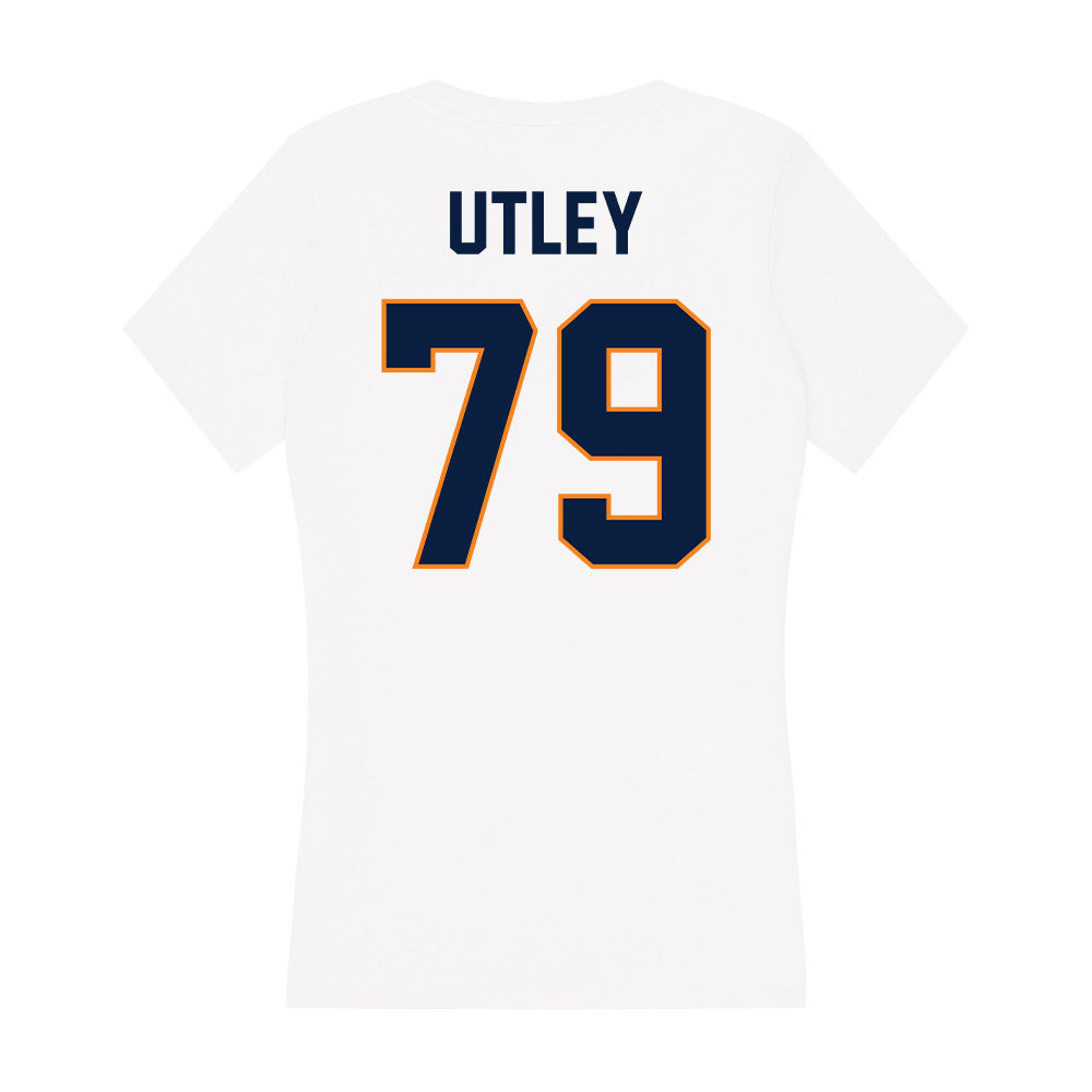 UTEP - NCAA Football : Jake Utley - Women's V-Neck T-Shirt-1