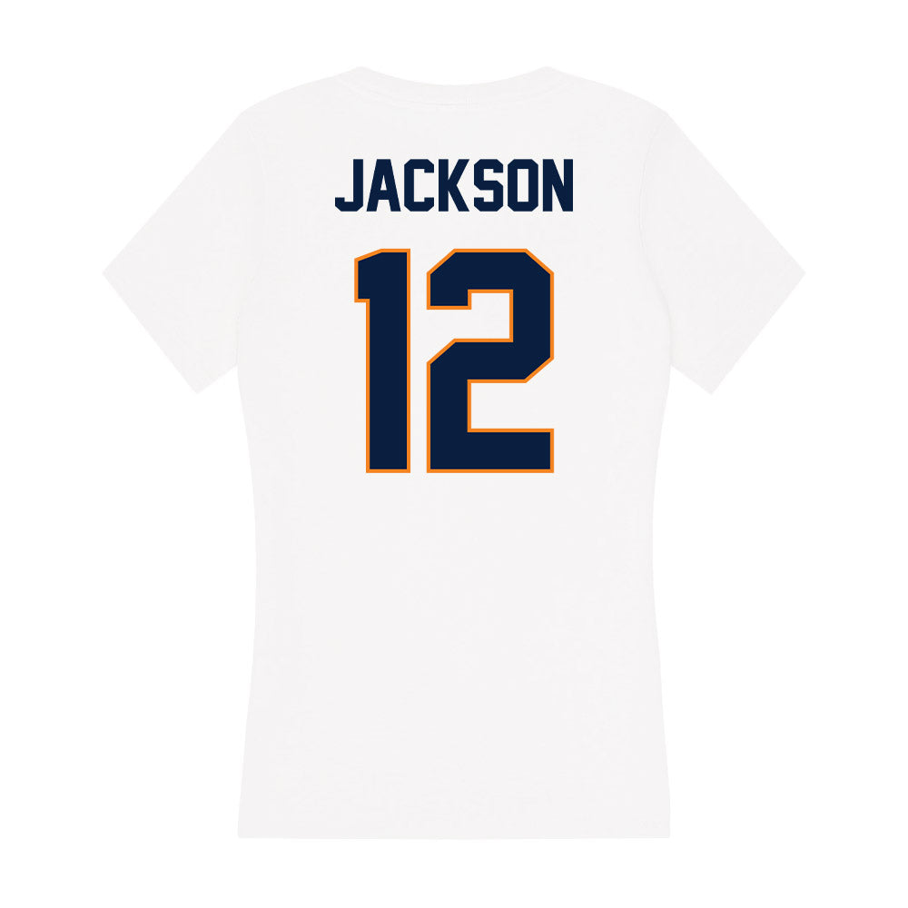 UTEP - Men's Basketball Legends : Stefon Jackson - Women's V-Neck T-Shirt-1