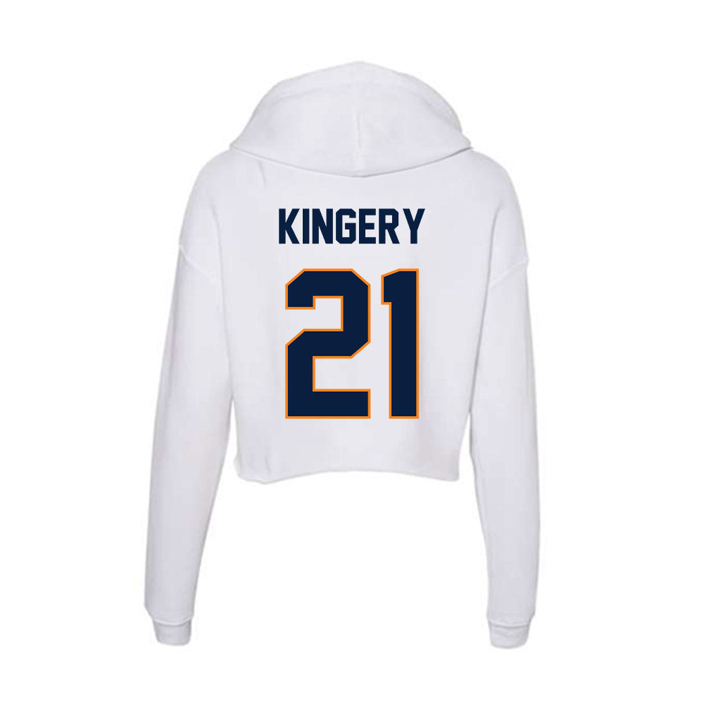 UTEP - NCAA Softball : Olivia Kingery - Women's Crop Fleece Hoodie-1