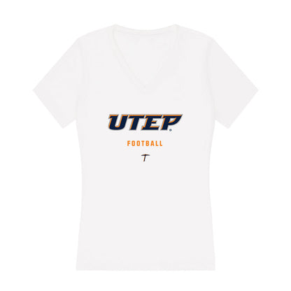 UTEP - NCAA Football : Devin Goree - Women's V-Neck T-Shirt-0