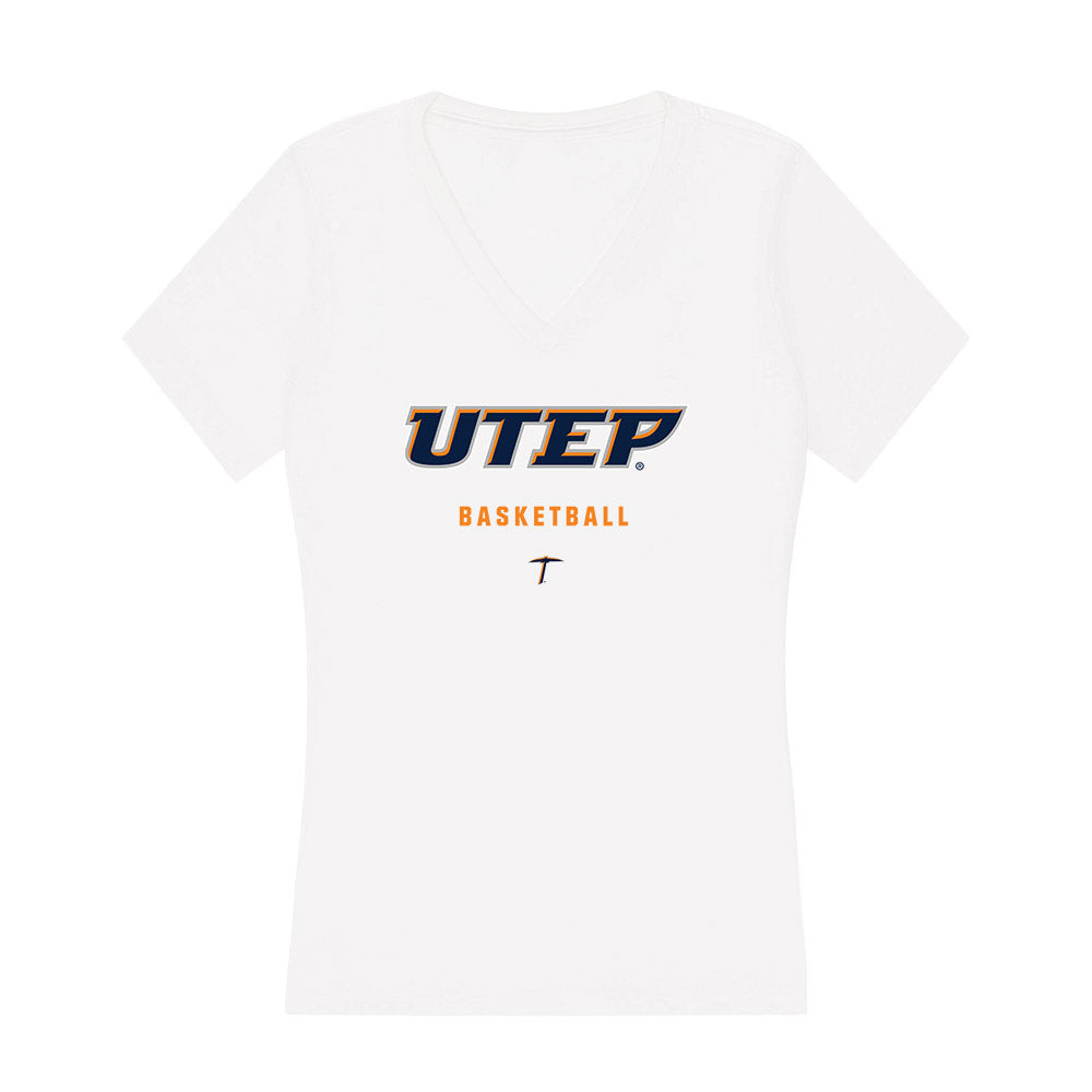 UTEP - NCAA Women's Basketball : Portia Adams - Women's V-Neck T-Shirt-0